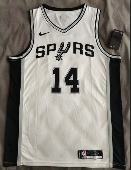 NBA 14 Wesley Spurs Maillot blanc